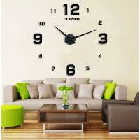  Jam  dinding  3D DIY RAKSASA GIANT WALL QUARTZ CLOCK 80 