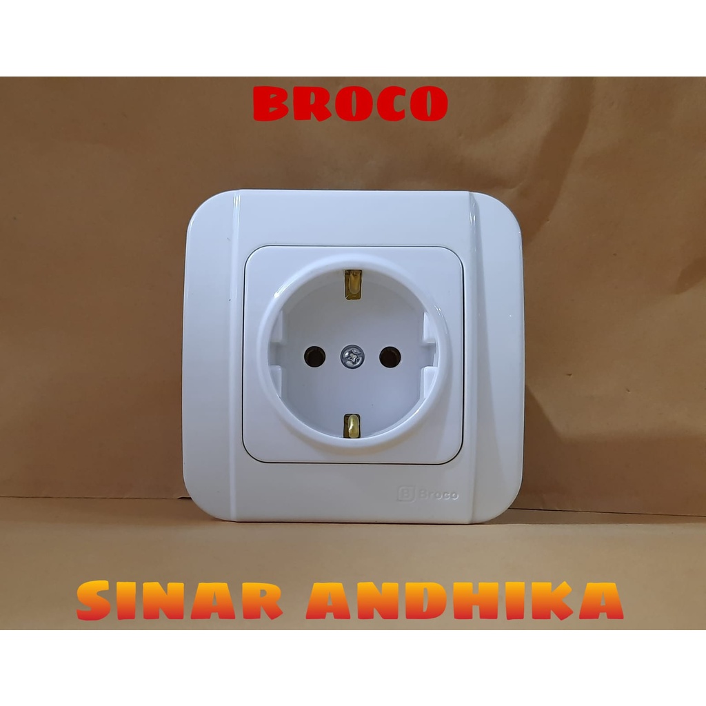 STOP KONTAK WARNA PUTIH GALLEO BROCO G151-55S