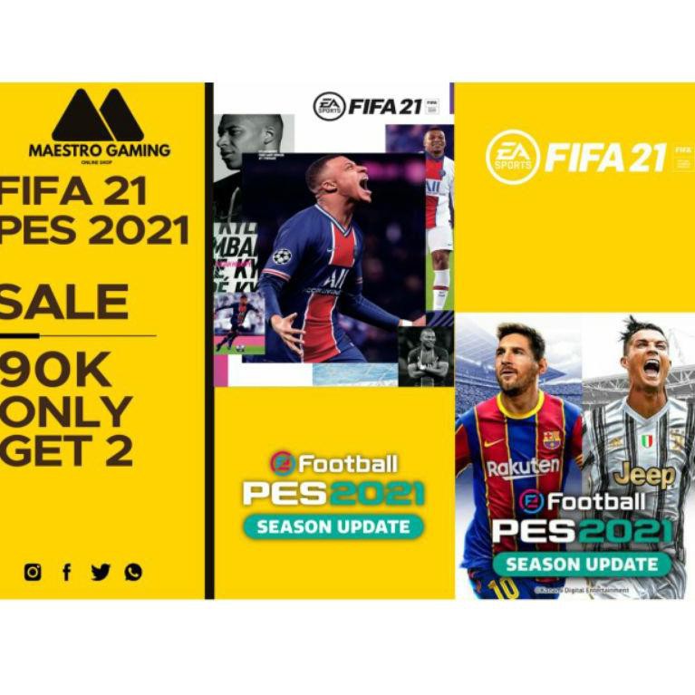 FIFA 21 PC ORIGINAL ORIGIN + PES 2021 PC ORIGINAL STEAM (ART. W9669)