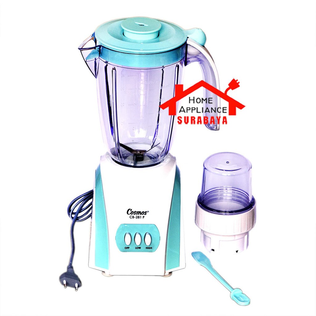 Blender Plastik Cosmos 2 Liter 2 In 1 CB-281 P / CB 281 P / CB281P