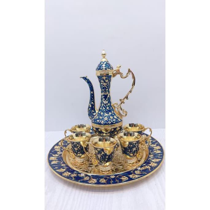 TEKO MEWAH SAUDI ASLI - GELAS ZAM ZAM MINI SET TEKO NAMPAN