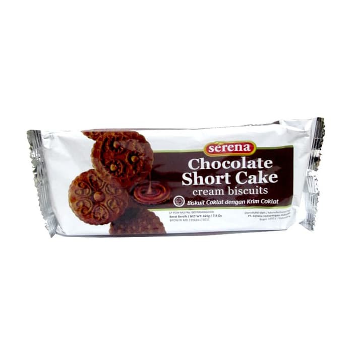 

Snack/Biskuit SERENA CHOCOLATE SHORT CAKE CREAM BISCUITS 225 GRAM