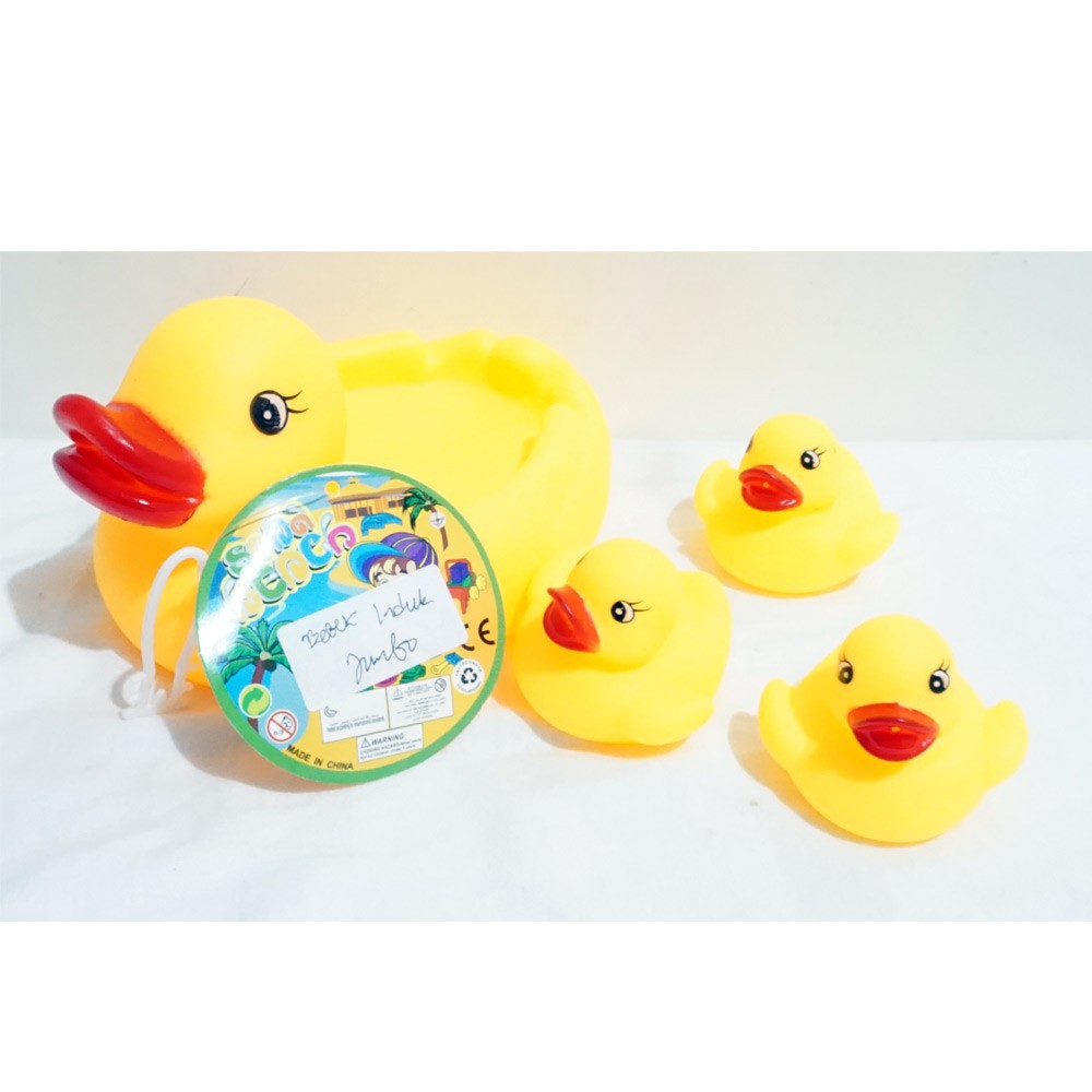 MAINAN ANAK BEBEK KARET MAINAN MANDI ANAK BEBEK ENCIT MAINAN BEBEK KUNING 6 PCS