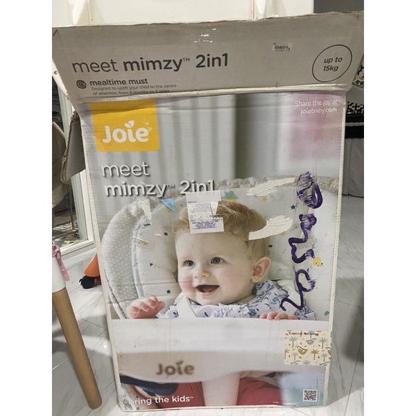 preloved NEW joie mimzy 2 in 1 highchair