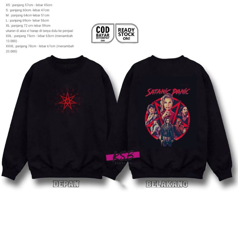 crewneck distro dewasa satanic/sweater switer dewasa satanic/switer dewasa lengan panjang