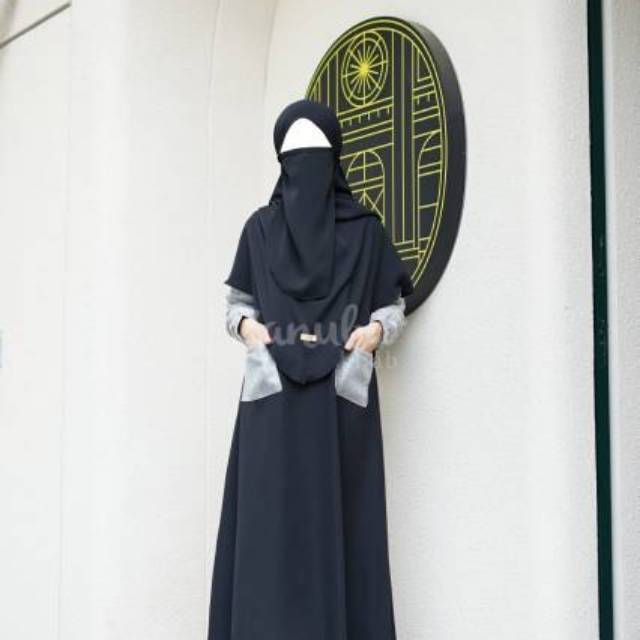 Gamis Pocket Set Khimar tali  GSK 35 by Zanuba
