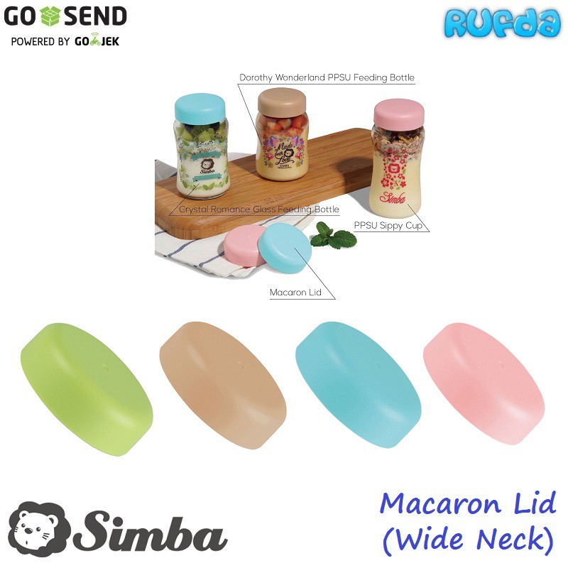 Simba Macaron Lid Wideneck Tutup Botol Susu