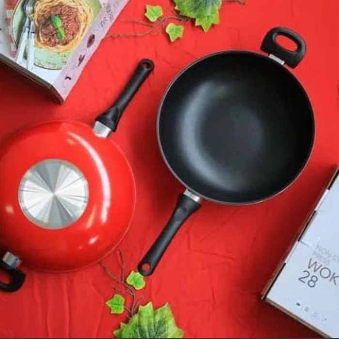 Wok pan Teflon ILUVA Pan 28cm Elegan Murah Berkualitas