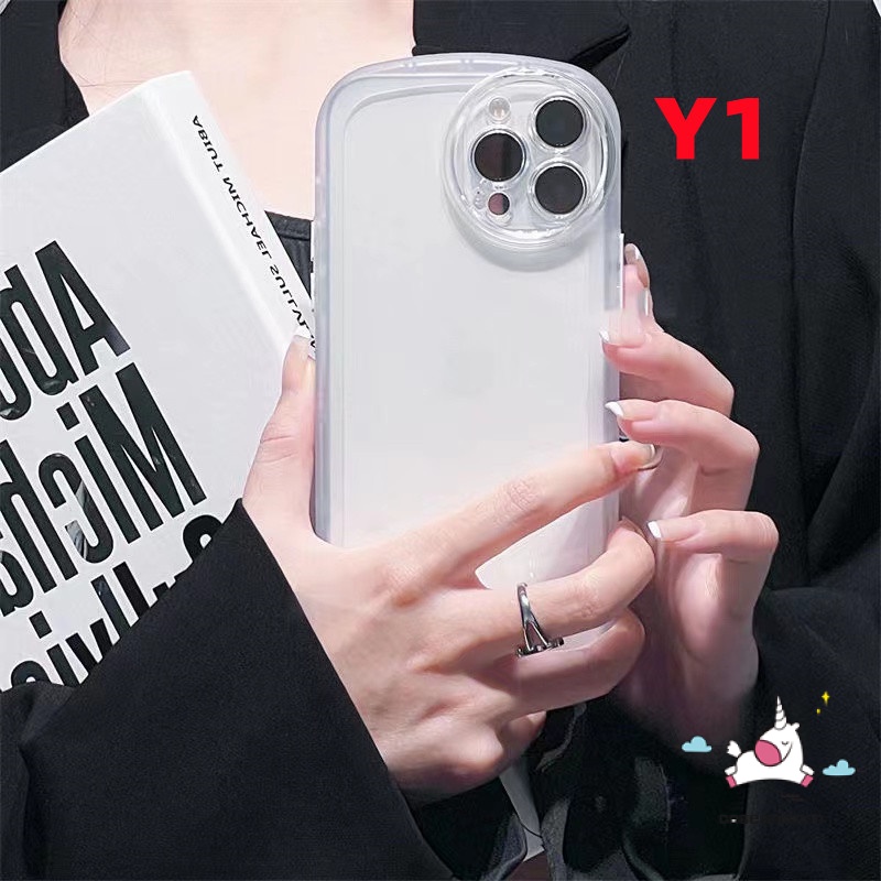 Soft Case TPU Transparan Warna Macaron Untuk IPhone 11 12 13 Pro Max XS Max SE 2020