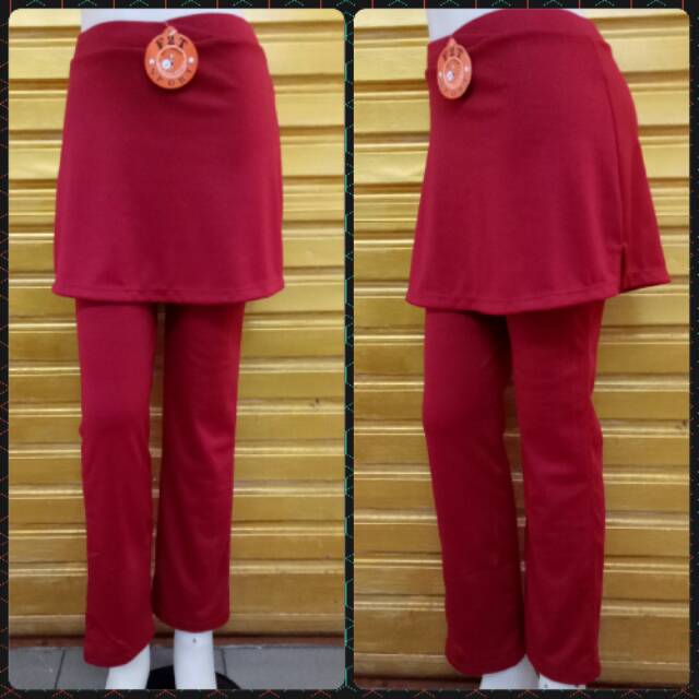 Celana Rok Senam Wanita/ celana senam rok wanita/ celana olahraga panjang wanita/ celana rok panjang