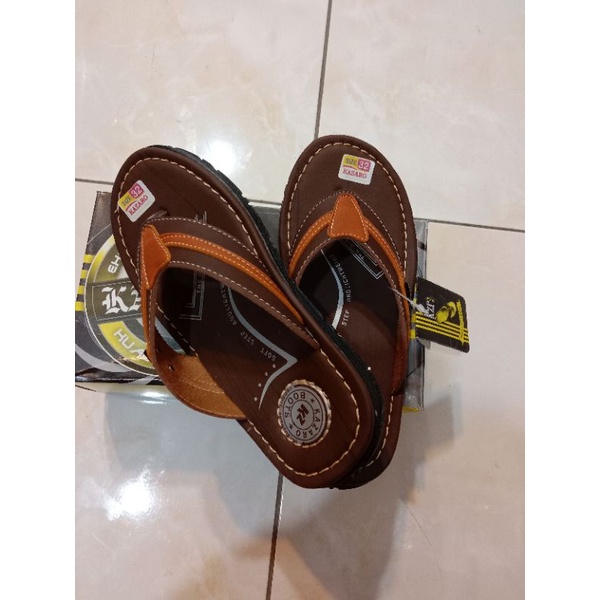 KAZARO ORIGINAL PREMIUM SANDAL ANAK LAKI-LAKI SANDAL KULIT SINTESIS Uk 28-37