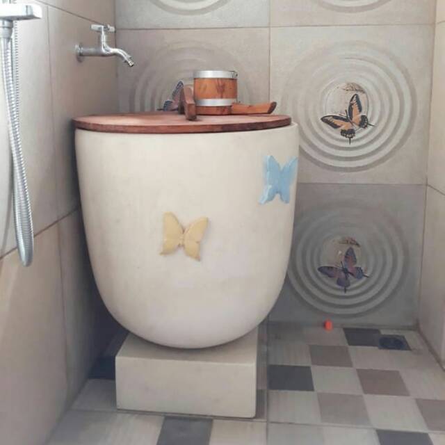 FREE ONGKIR Bak mandi bali terrazzo butterfly | Shopee Indonesia