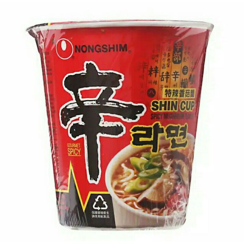 

Shin Ramyun Cup /Mi Instan Pedas Rasa Jamur Cup 68gr