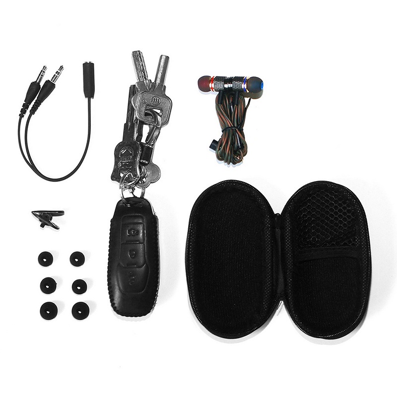 Wierd Headset Mini Bag Earphone Gaming Case Wallet Key Paket Water Proof Storage Bag Black Long or Round Dompet Dompet Kunci Koin