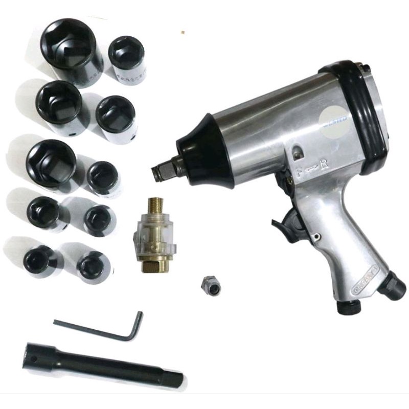 air impact gladiator wrench kit 1/2 inch mesin buka baut kompresor