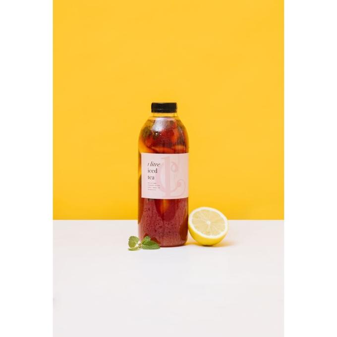 

1L Iced Tea Hibiscus Lemon Mint - No artificial flavor/syrup -1 Liter