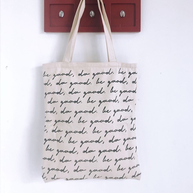 Totebag BE GOOD WHITE