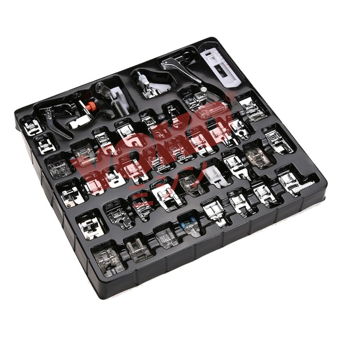 SEPATU MESIN JAHIT SET 42 PCS PORTABLE YOKO PRESSER FOOT