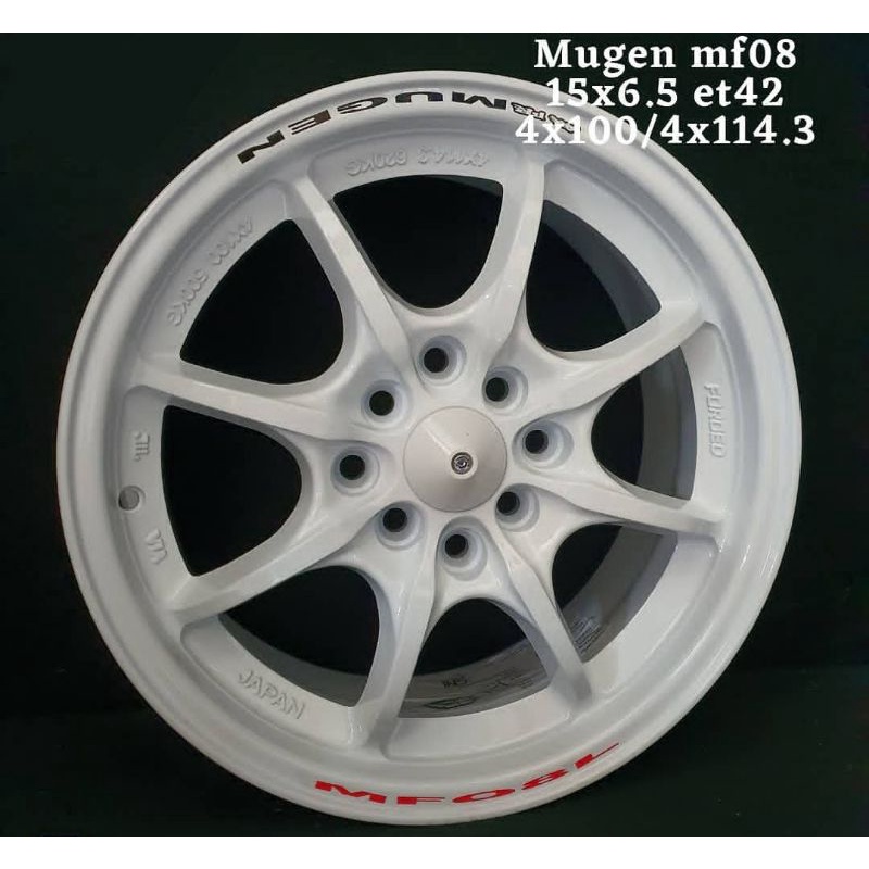 Velg mugen mf8 r15 velg racing mobil mugen mf8 ring 15