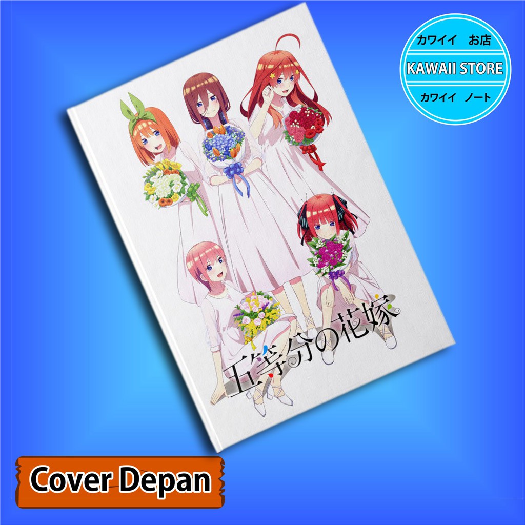 

Notebook / Pocket book Hard Cover Anime Go Toubun NO HANAYOME C uk A5 & A6 / Notes Book
