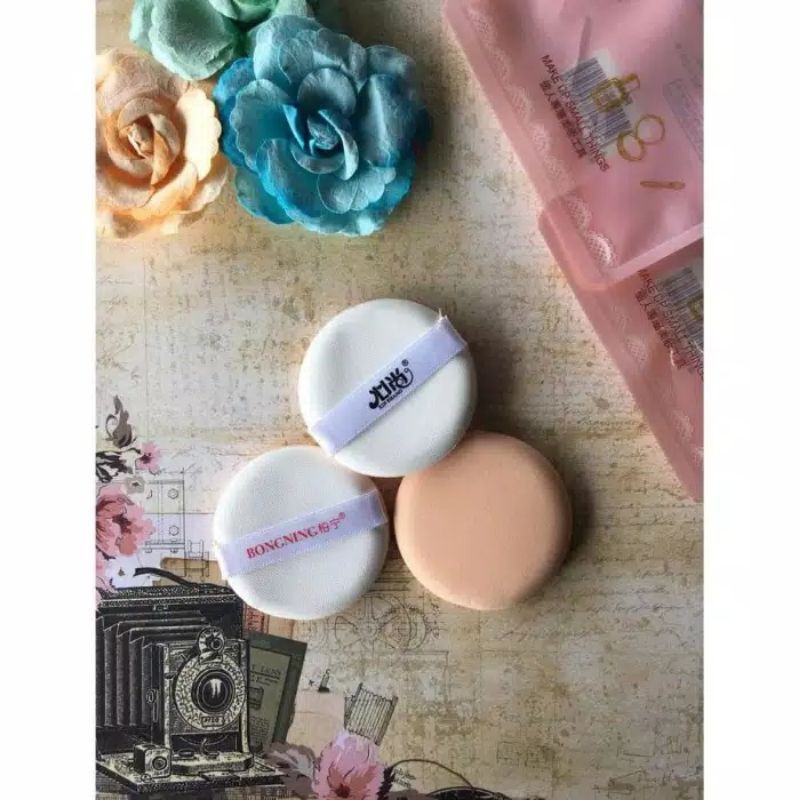 [DEASTORE] SPONS CUSHION ISI 3 - SPON BEDAK  - SPON MAKE UP - PUFF POWDER