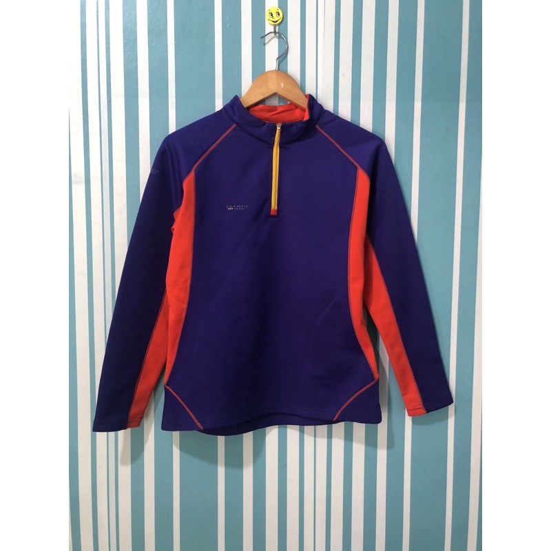 Baselayer Outdoor Ssamzie Sport Olahraga Hiking Camping hidden gem Thrift Preloved Half Zip