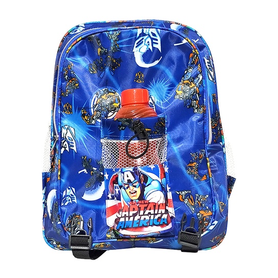 Tas Ransel anak Laki-laki Sekolah TK / SD karakter CAPTAIN AMARICA TERMURAH FREE BOTOL !!