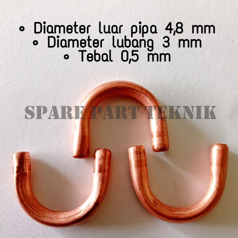 U-bend/Uben AC ukuran 3/16 (Uben kecil)