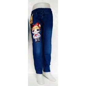 Jogger Jeans Anak LED (Bisa Menyala) Umur 2-13 Thn / Jeans Premium