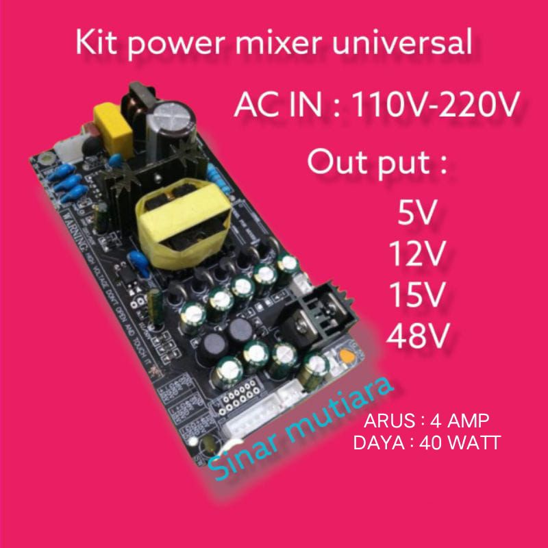 Jual PSU MIXER AUDIO UNIVERSAL KIT POWER SUPPLY MIXER Shopee Indonesia
