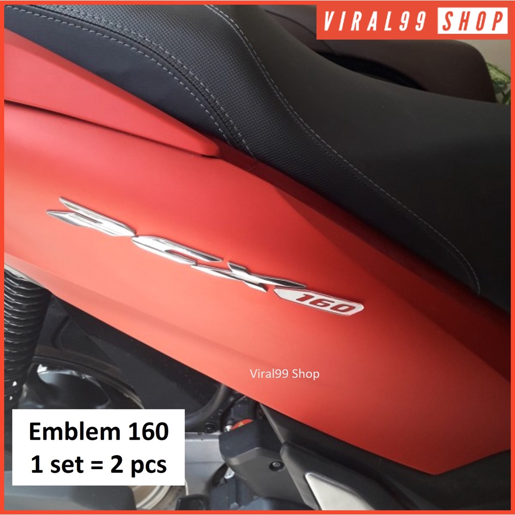 Aksesoris Emblem "160" Honda New PCX 160 (tdk termasuk tulisan PCX)