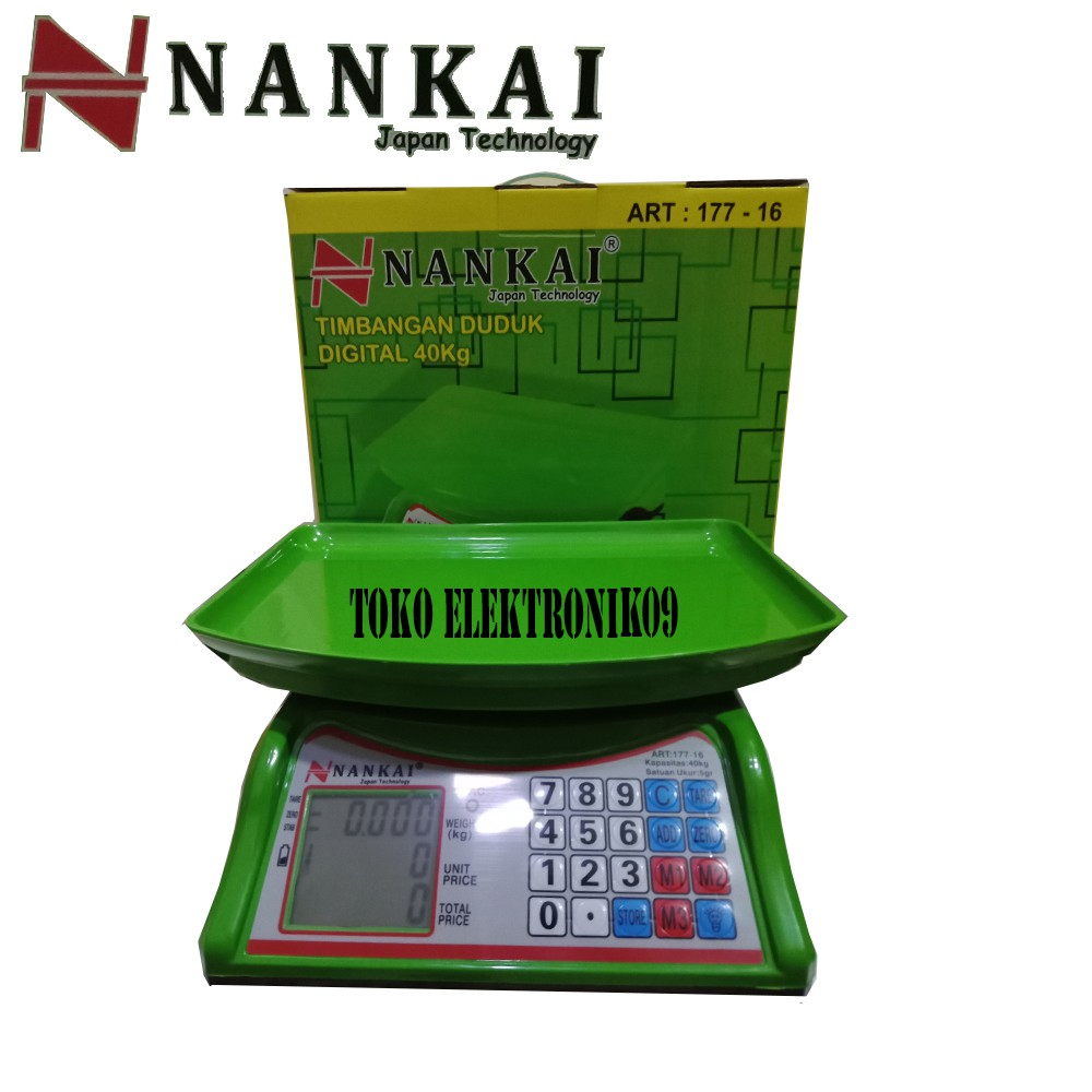 Nankai Timbangan Buah Digital 40Kg - Timbangan Duduk Digital 40kg