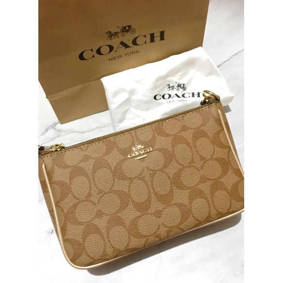 TURUN HARGA COACH messico light chalk bag tas AUTHENTIC ORIGINAL PRELOVED BU