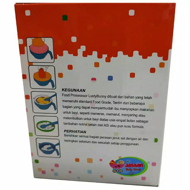 LUSTY BUNNY - FOOD PROCESSOR SET LB1374 / PENGOLAH MAKANAN MPASI BAYI