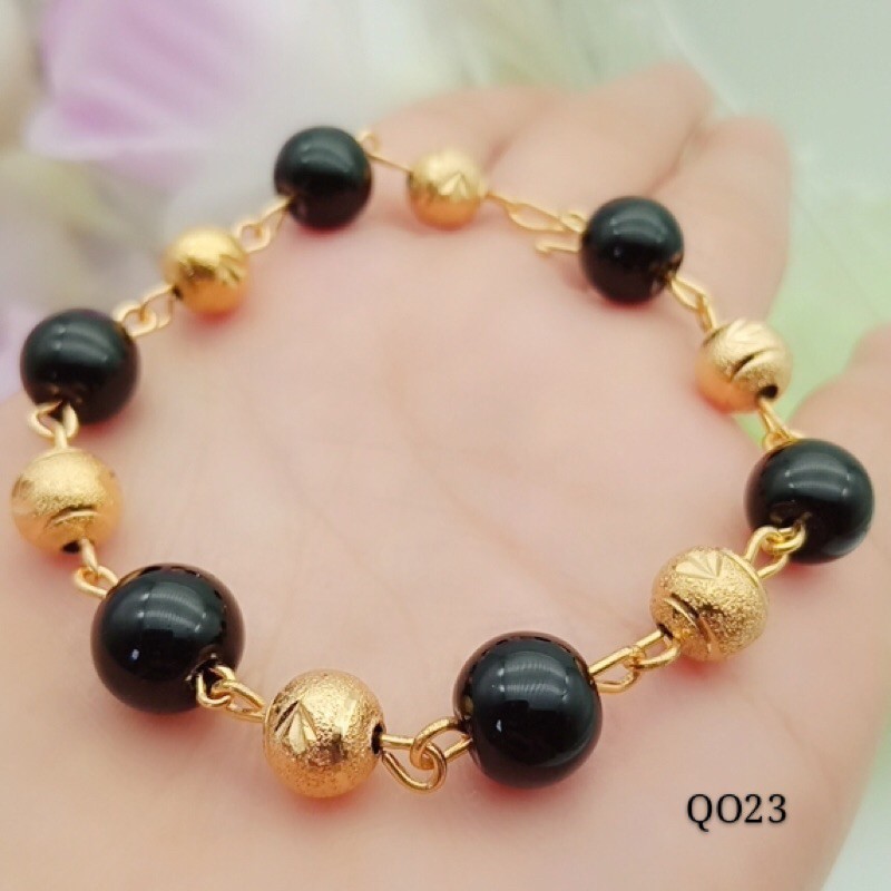 gelang giok lapisan emas terlaris