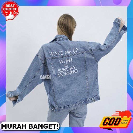 Jaket Jeans Kekinian Cewek 2022 Terbaru Murah Levis Wanita Jins Cewe 2021 Jens Jacket Amr Original -