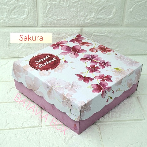 

bg20t01r Box Nasi Dus Nasi Kotak Nasi Ukuran 20X20 Type Sakura R10K - 22X22X8.5 Sv012Ss