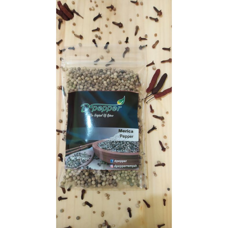 

100 gr biji lada putih / merica putih / white pepper / Rempah JSR /bumbu rempah