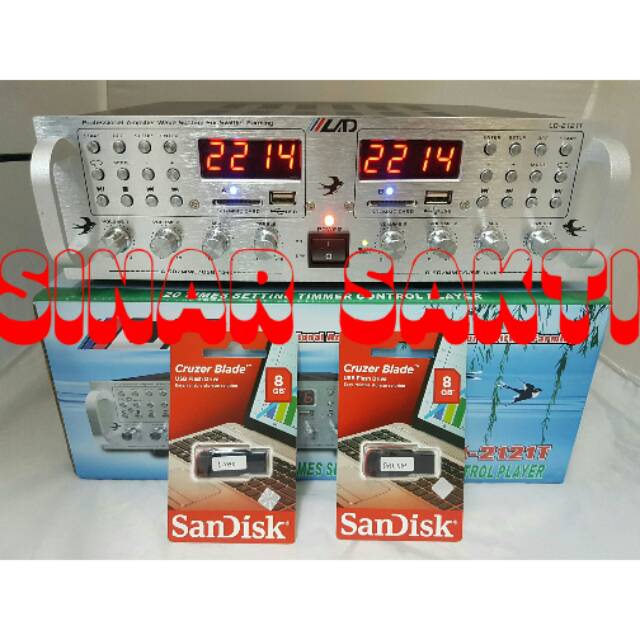 Ampli Walet 4 CH 2 Player +Timer Digital + Suara Nginap dan Panggil Kualitas Terbaek