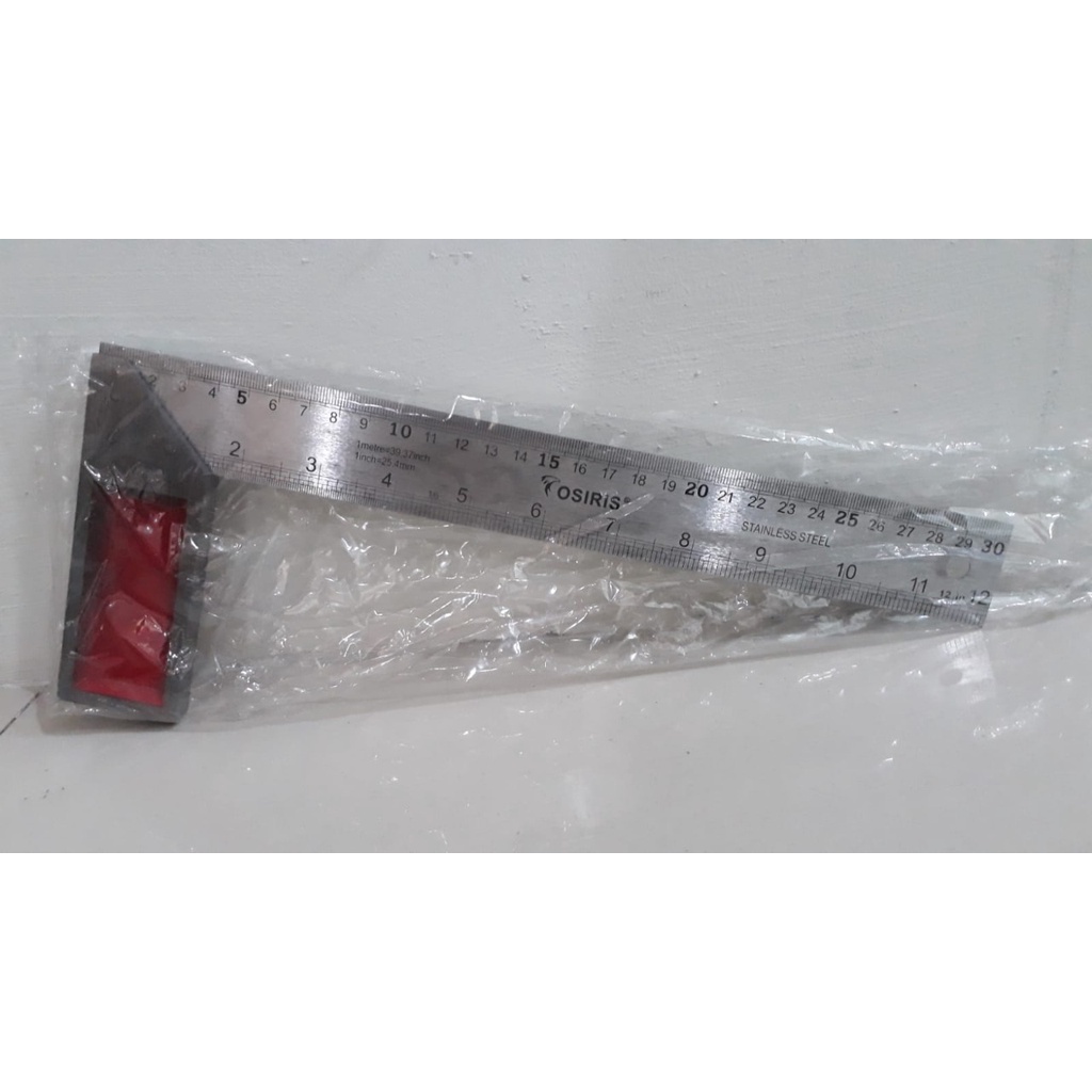 Penggaris Siku Tukang 30 cm Stainless