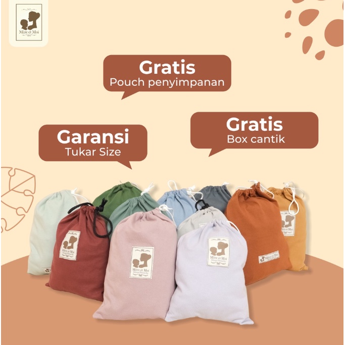 MERE ET MOI GEN TWO [PASTEL SERIES] | Gendongan Kaos Bayi | Geos | Cukin