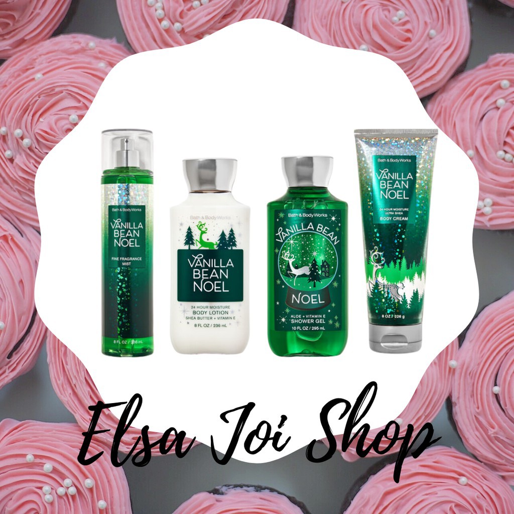 BBW Bath &amp; Body Works Vanilla Bean Noel SERIES