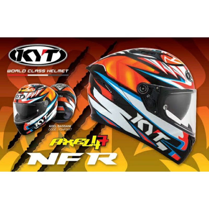 Helm KYT NFR Axel Bassani Full Face