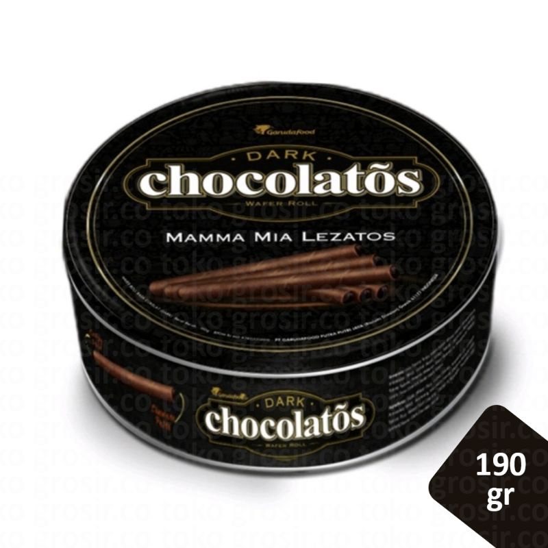 

CHOCOLATOS Dark Premium - Kaleng 190gr