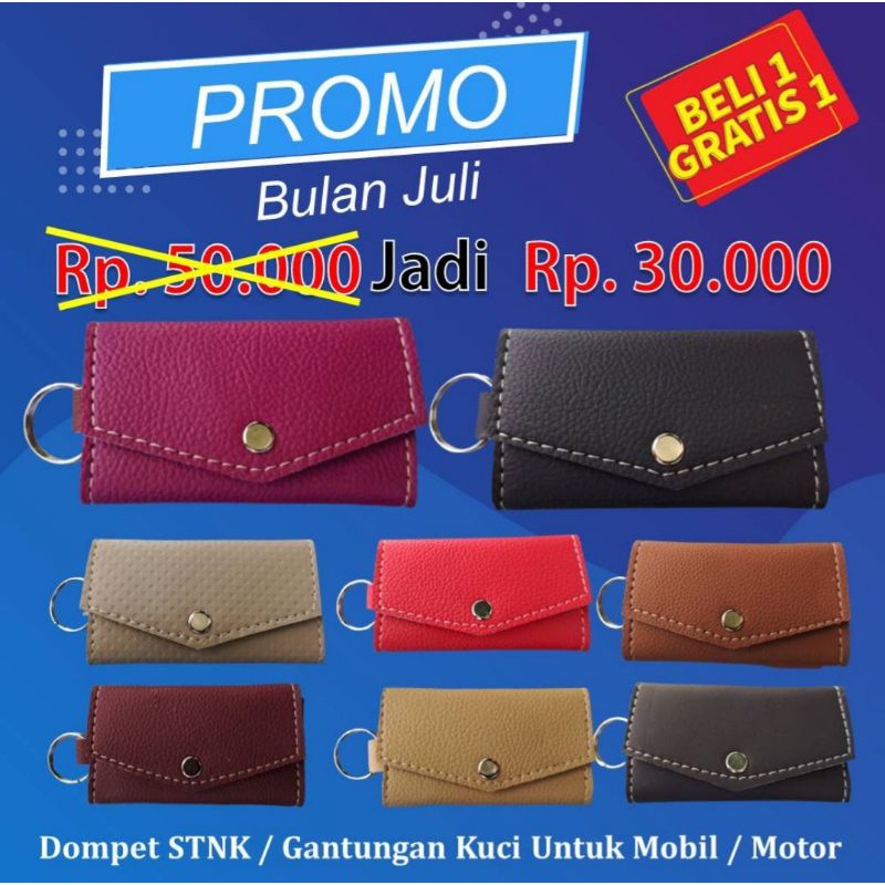 PROMO BUY 1 GET 1 DOMPET STNK BAHAN KULIT SINTETIS