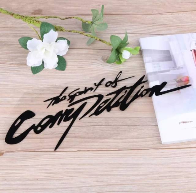 Stiker mobil Sticker cutting kab body mobil spirit of competition