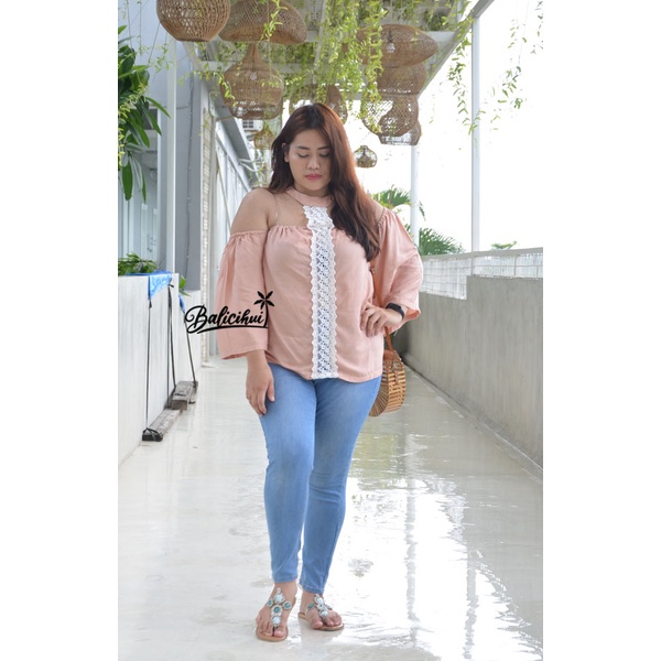 Balicihui Top Brenda Top Wanita Blouse Atasan Jumbo Plus Size Big Size