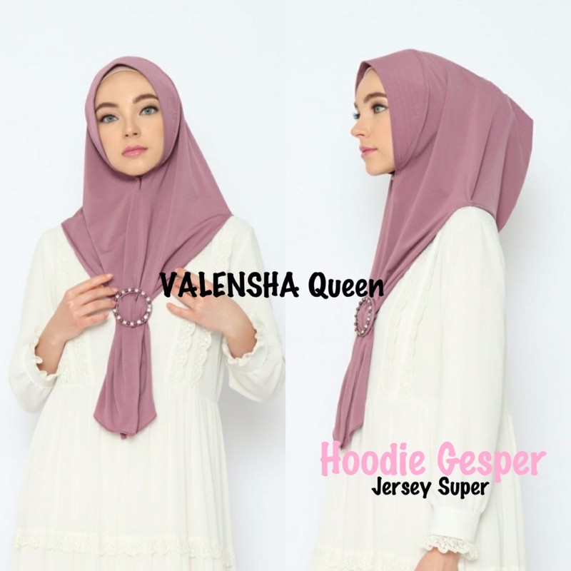 VALENSHA | Jilbab Instan HOODIE JERSEY