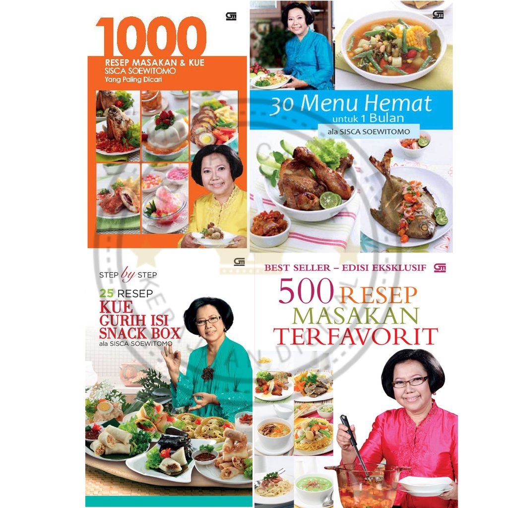 Jual Resep Sisca Soewitomo : 1000 Resep Masakan & Kue / 30 Menu Hemat ...