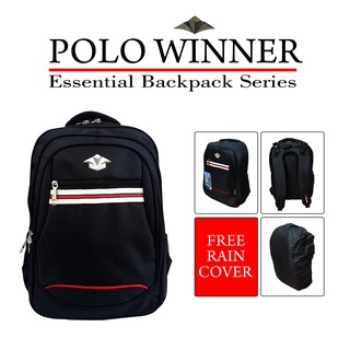 PROMO TAS  RANSEL POLO WINNER SERI BENDERA GARIS BAWAH 